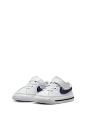 Nike White Infant Court Legacy Trainers - Image 5 of 9