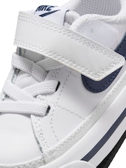 Nike White Infant Court Legacy Trainers - Image 9 of 9