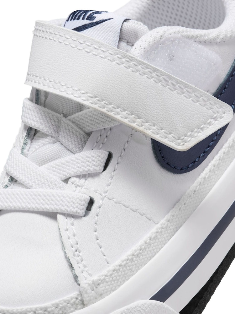 Nike White Infant Court Legacy Trainers - Image 9 of 9