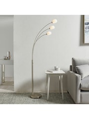 Gallery Home Silver James 5 Bulb Floor Lamp - Image 2 of 6