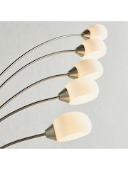 Gallery Home Silver James 5 Bulb Floor Lamp - Image 5 of 6