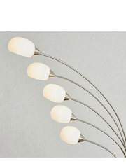 Gallery Home Silver James 5 Bulb Floor Lamp - Image 6 of 6