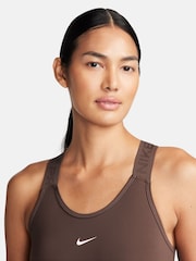 Nike Brown Dri-FIT Pro Unitard Jumpsuit Bodysuit - Image 3 of 4