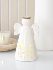 Something Different Small LED Light Up Ceramic Angel Decoration - Bild 1 von 4