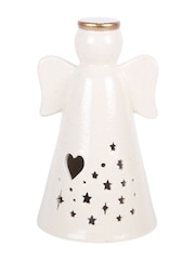Something Different Small LED Light Up Ceramic Angel Decoration - Bild 2 von 4
