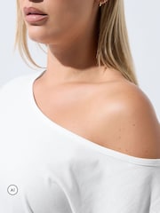 Hvit - Yours Curve Limited T-skjorte med bare skuldre - Bilde 4 av 6