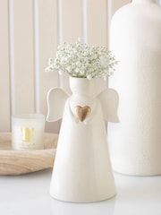 Something Different White Angel Shaped Ceramic Vase - Image 1 of 4