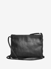 Black Small Leather Cross-Body Bag - Image 3 of 6