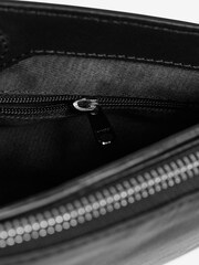 Black Small Leather Cross-Body Bag - Image 6 of 6