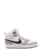 Nike Violet Youth Court Borough Mid Trainers - Image 1 of 4
