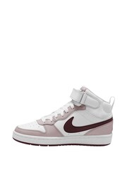 Nike Violet Youth Court Borough Mid Trainers - Image 2 of 4