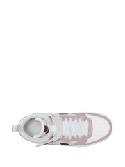 Nike Violet Youth Court Borough Mid Trainers - Image 3 of 4