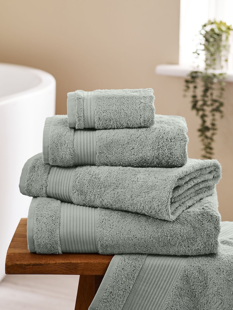 Green Sage Light Egyptian Cotton Towel - Image 1 of 5