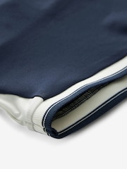 Navy Blue Short Sleeve Tipped Jumpsuit - Image 6 of 6