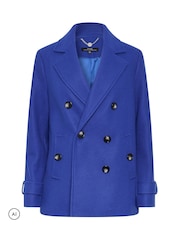 Star by Julien MacDonald Blue Pea Coat - Image 1 of 3
