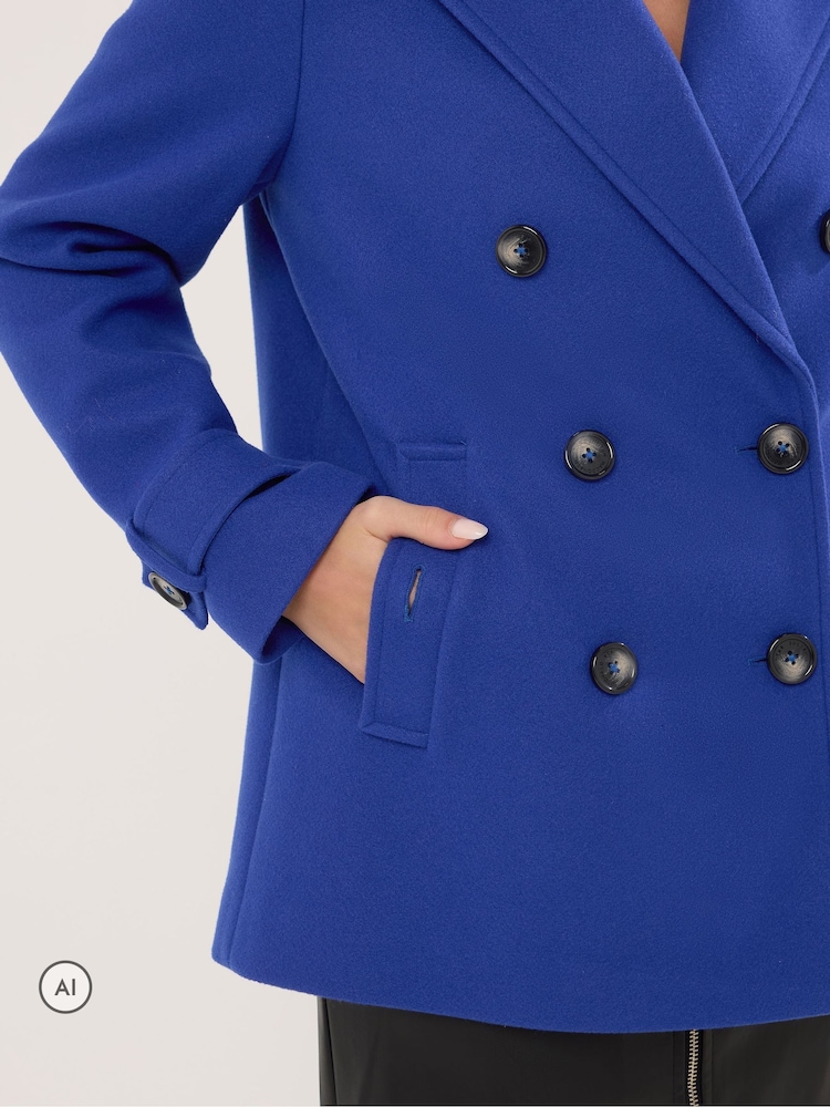 Star by Julien MacDonald Blue Pea Coat - Image 2 of 3
