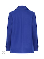 Star by Julien MacDonald Blue Pea Coat - Image 3 of 3