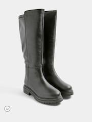 Evans Leather Knee High Boots In Extra-Wide EEE Fit - صورة 1 من 4