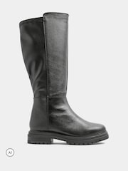 Evans Leather Knee High Boots In Extra-Wide EEE Fit - صورة 2 من 4