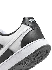 Nike Black/White Court Vision Low Trainers - Image 12 of 12
