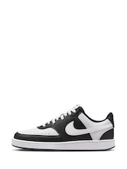 Nike Black/White Court Vision Low Trainers - Image 4 of 12