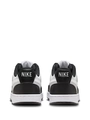 Nike Black/White Court Vision Low Trainers - Image 7 of 12