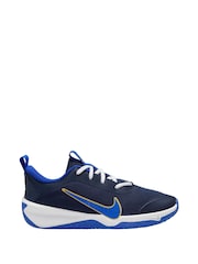 Темно-синий - Nike Youth Omni Multi-Court Trainers - Image 1 of 11