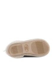 Totes Cream Isotoner Ladies Cable Boot Slippers - Image 5 of 5