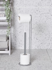 Grey Wire Toilet Roll Holder - Image 1 of 4