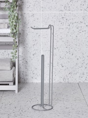 Grey Wire Toilet Roll Holder - Image 2 of 4