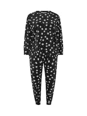 Etoile noire - Yours Curve Fleece Pyjama Set - Image 6 de 7