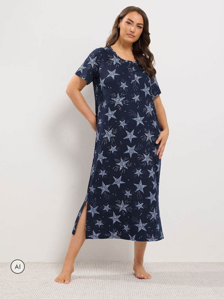 Camisón semilargo con tapeta de estrella de Yours Curve - Imagen 1 de 5 Camisón semilargo con tapeta de estrella de Yours Curve - Imagen 1 de 5
