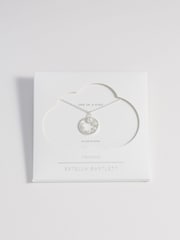Estella Bartlett Silver Circle Pearl Cubic Zirconia Necklace - Image 4 of 4