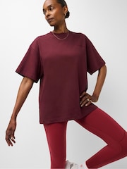 Sweaty Betty Malbec Red Short Sleeve T-Shirt - Image 1 of 7