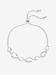 Inicio Silver Tone Pebble Toggle Bracelet - Gift Pouch - Image 1 of 1