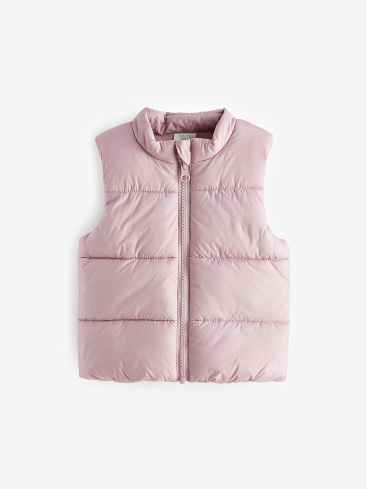 Pink Baby Padded Gilet (0mths-2yrs) - Image 1 of 3