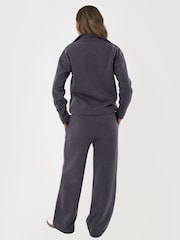 Threadbare Grey Funnel Neck Wide Leg Sweater Set - Image 2 of 5