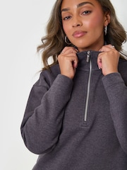 Threadbare Grey Funnel Neck Wide Leg Sweater Set - Image 4 of 5