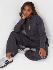 Threadbare Grey Funnel Neck Wide Leg Sweater Set - Image 5 of 5