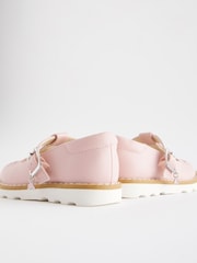 Pink Wide Fit (G) T-Bar Adjustable Buckle Shoes - Image 3 of 5
