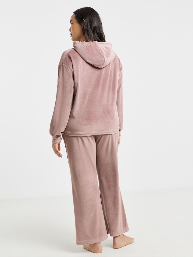 Figleaves Velour Hooded Lounge Set - Bild 2 von 4 Figleaves Velour Hooded Lounge Set - Bild 2 von 4