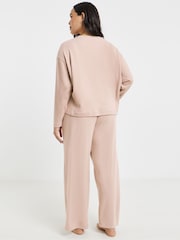 Figleaves Nude Soft Knit Batwing Lounge Set - Image 2 of 4