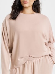 Figleaves Nude Soft Knit Batwing Lounge Set - Image 3 of 4