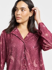 Figleaves Celestial Plisse Button-Through Pyjamas Set - Bild 3 von 4