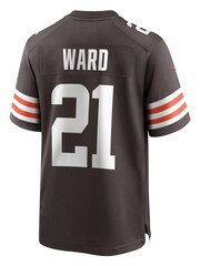 Nike Brown NFL Cleveland Browns Game Team Colour Jersey - Denzel Ward - Mens - Image 2 of 3