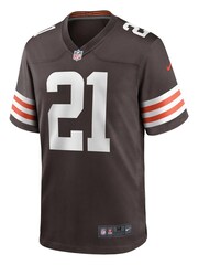 Nike Brown NFL Cleveland Browns Game Team Colour Jersey - Denzel Ward - Mens - Image 3 of 3