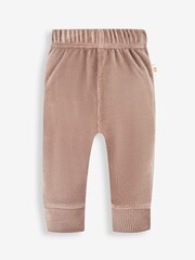 JoJo Maman Bébé Stone Bear Appliqué Sweatshirt & Cosy Trousers Set - Image 4 of 5