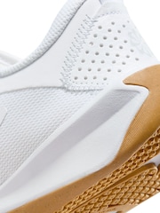 Nike White Youth Omni Multi-Court Trainers - Image 8 of 8