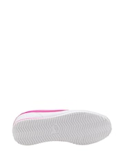 Nike White/Pink Youth Cortez Trainers - Image 6 of 6