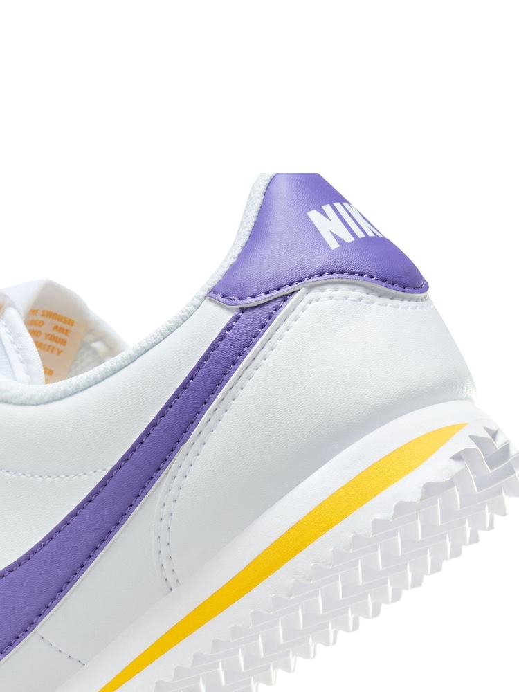 Nike White/Blue Youth Cortez Trainers - Image 13 of 13